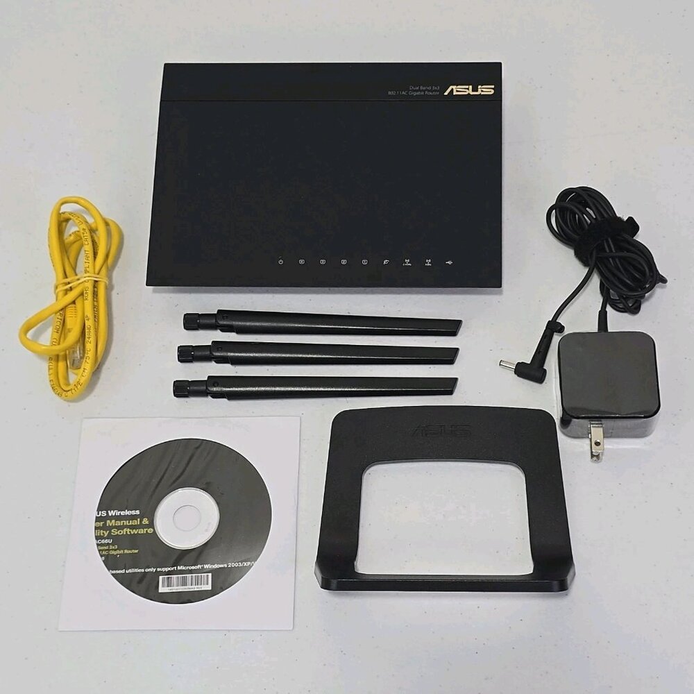 ASUS RT-AC66U Dual Band Gigabit Router Wireless AC1750 - Picture 2 of 14